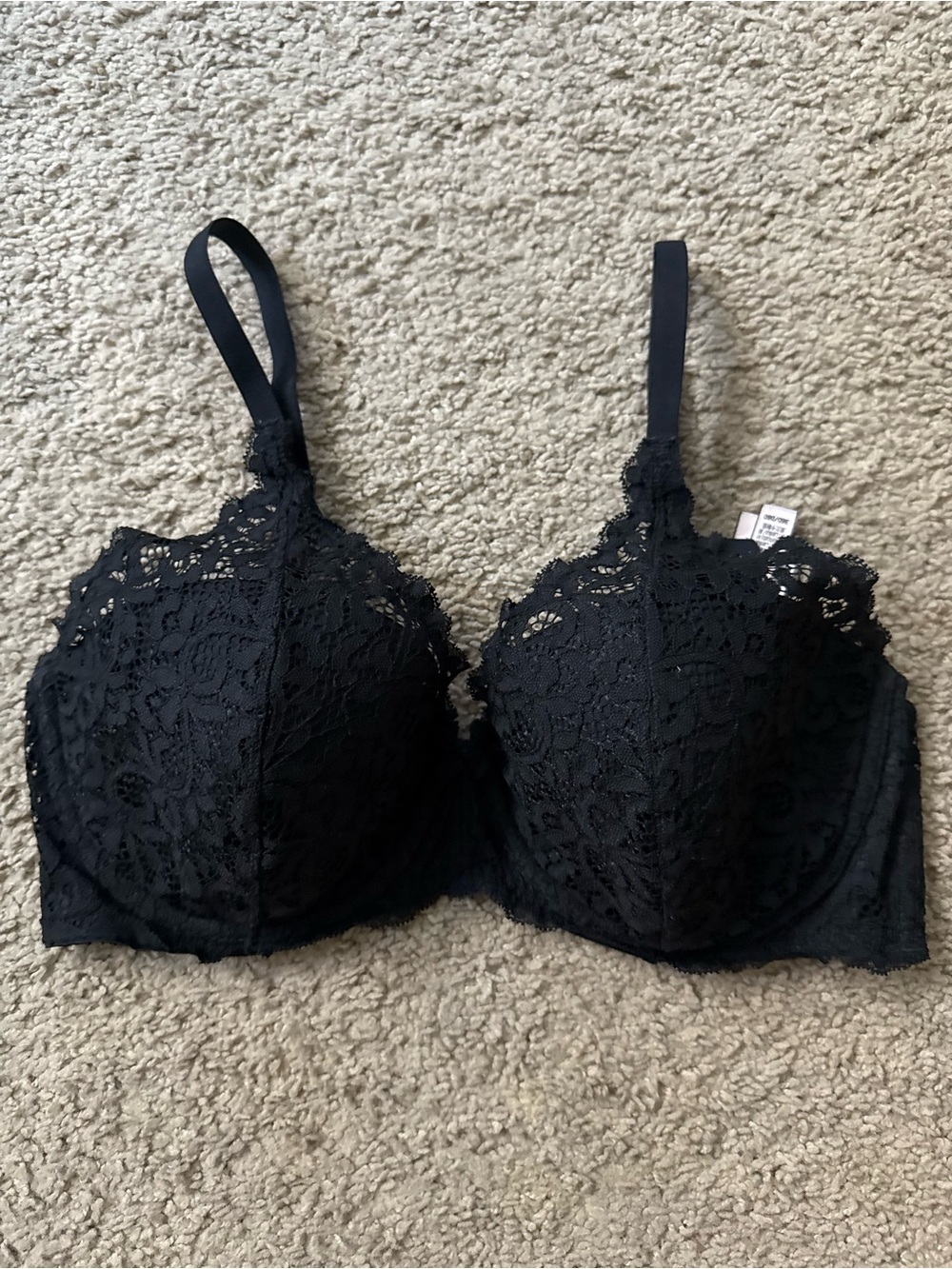 Victoria’s Secret Lined Demi Bra with Lace Overlay